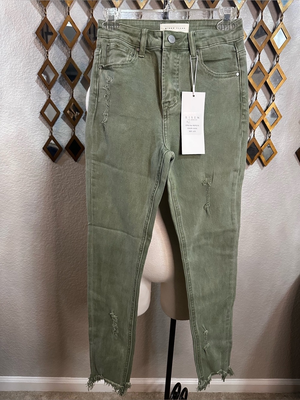 NWT Risen Women's High-Rise Skinny Jeans size 1/25 - Picture 3 of 4